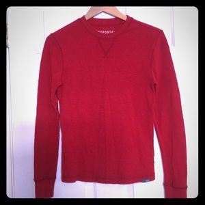 Aeropostale Red Polo Long Sleeves Shirt
